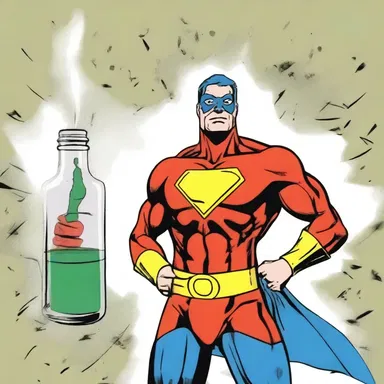 The superhero's secret weapon was a vial of iodine that granted him special powers.