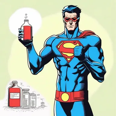The superhero's secret weapon was a vial of iodine that granted him special powers.