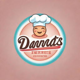 Generate a creative, high-definition logo for a cooking page named Dana's Sweets, featuring elements related to baking and sweets.