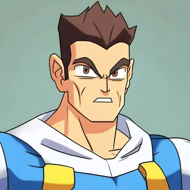 In the animated series, the caruncle on the main character's forehead is portrayed as a source of superpower and helps him fight evil.