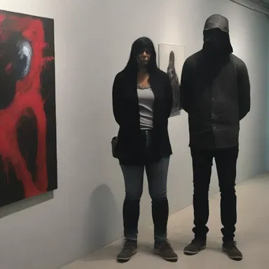 The art exhibition showcased a series of haunting and evocative paintings that explored the theme of incurably broken relationships.