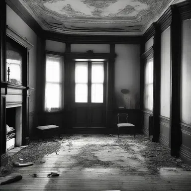 In the old Victorian mansion, the incurably restless spirit of a murdered woman haunted the residents, causing horror and despair.