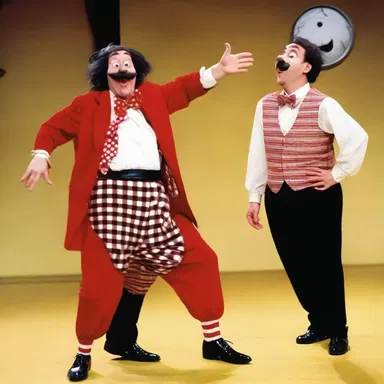 The character's incurably goofy antics never failed to make the audience laugh.