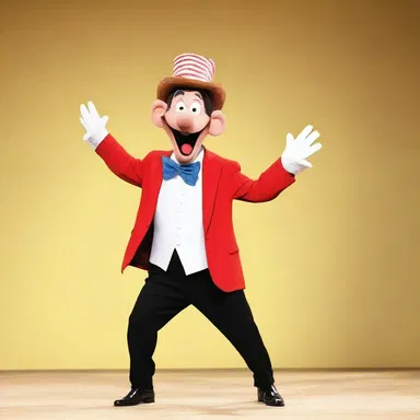 The character's incurably goofy antics never failed to make the audience laugh.