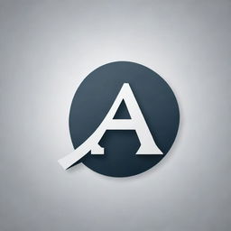 Design a modern, sleek, and professional logo with the stylized letters 'AB' positioned creatively