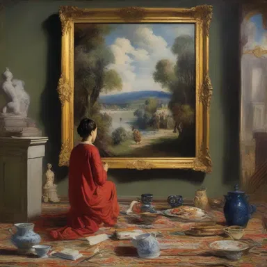 The painting beautifully captured the artist's incurably vivid imagination.