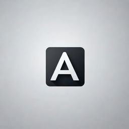 Design a modern, sleek, and professional logo with the stylized letters 'AB' positioned creatively