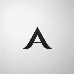 Design a modern, sleek, and professional logo with the stylized letters 'AB' positioned creatively