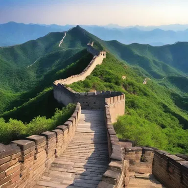 The Great Wall of China was built little by little over many centuries.