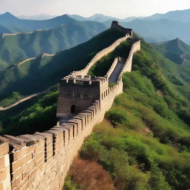 The Great Wall of China was built little by little over many centuries.