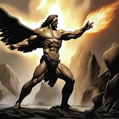 Prometheus stole fire from the gods and brought it to humans little by little.