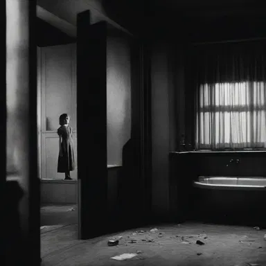 The suspense in the movie built up little by little, creating a terrifying atmosphere.
