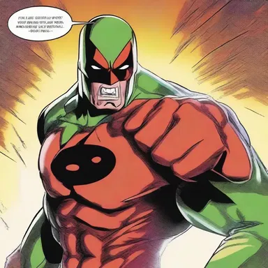 With a swift punch to the villain's face, the superhero's powerful blow snapped the zygoma of the evildoer, rendering him immobile.