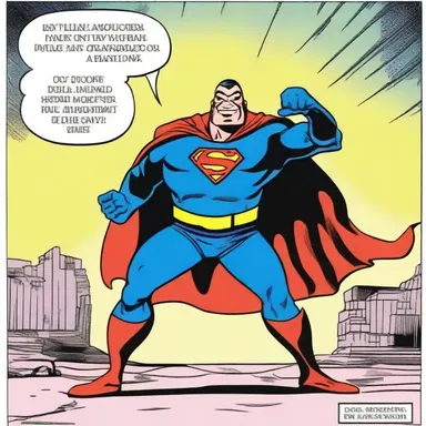 In the comic strip, the villain would often deride the superhero's efforts, mocking their attempts to save the day.
