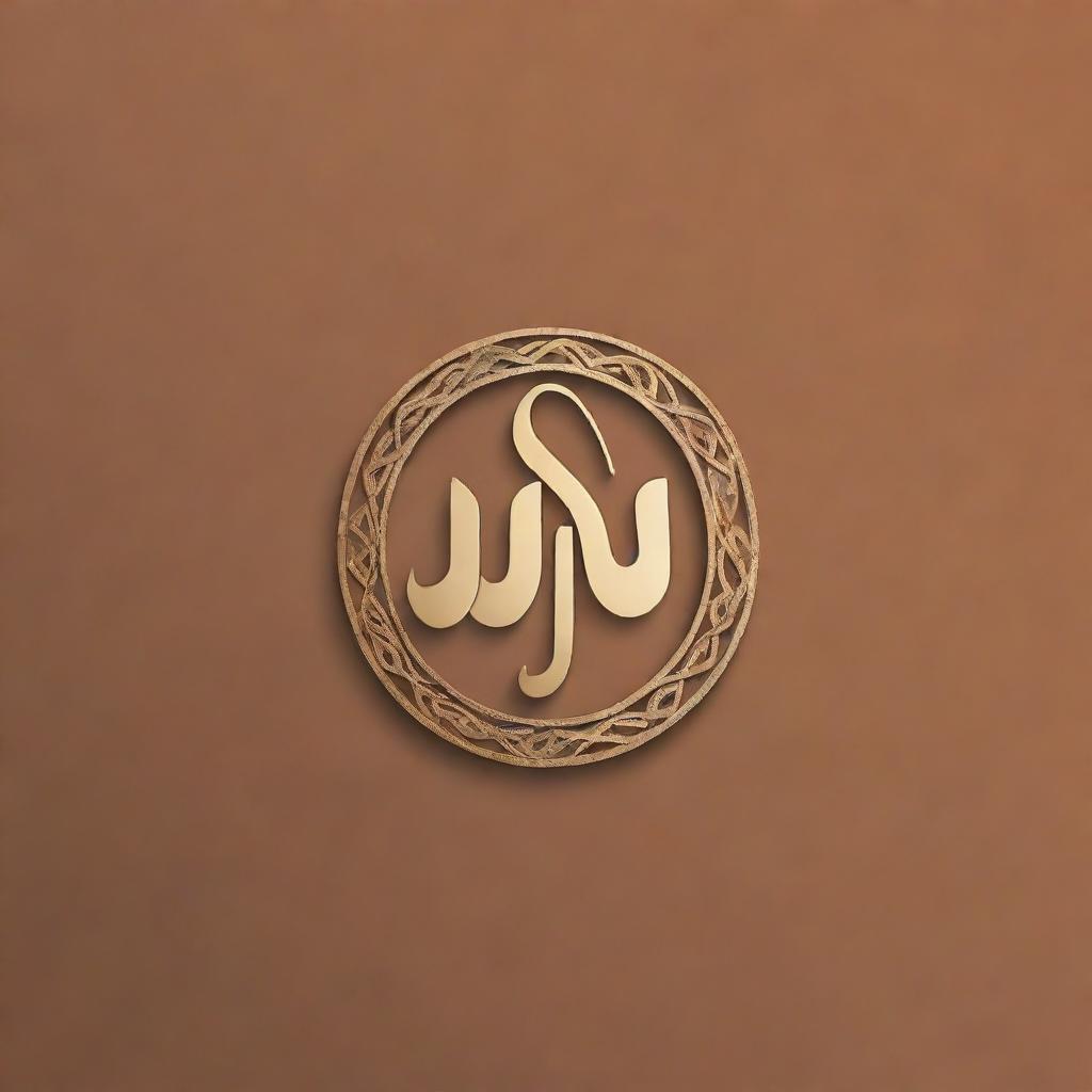 Create a detailed and modern logo design incorporating the Arabic script 'شهرزاد'. The logo should be versatile enough to use in various branding applications.