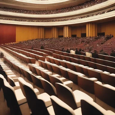 During the inauguration ceremony, the seating arrangements were meticulously planned to ensure a dignified atmosphere.