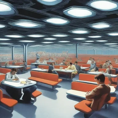 In the futuristic world of this science fiction novel, artificial intelligence was responsible for coordinating the seating in public gatherings.