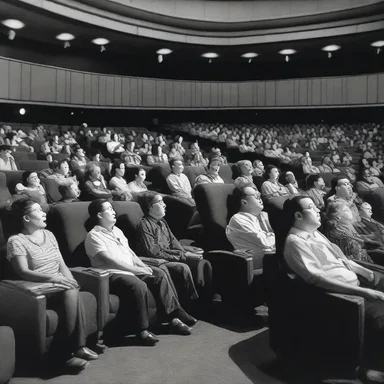 The cinema usher guided the movie-goers to their assigned seating, creating a sense of order in the bustling theater.