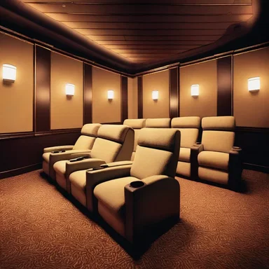 The movie theater had plush, reclining seating that added to the overall movie-watching experience.