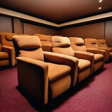 The movie theater had plush, reclining seating that added to the overall movie-watching experience.