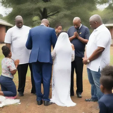 During the festivities, the family asked over their pastor to their house for a special prayer service.