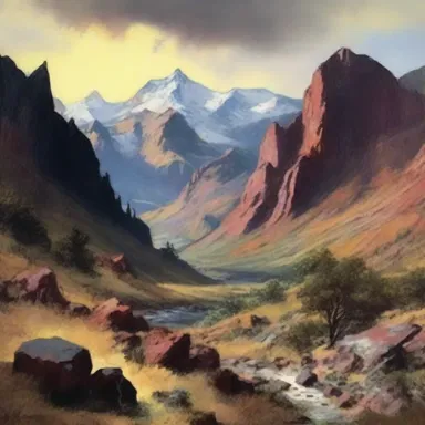 The author's vivid description of the rugged landscape painted a picture of harsh and unforgiving terrain.