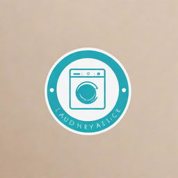 A clean, simplistic logo for a laundry service. Emphasize elements like washing machines, laundry baskets, and bubbles in a creative and modern design.