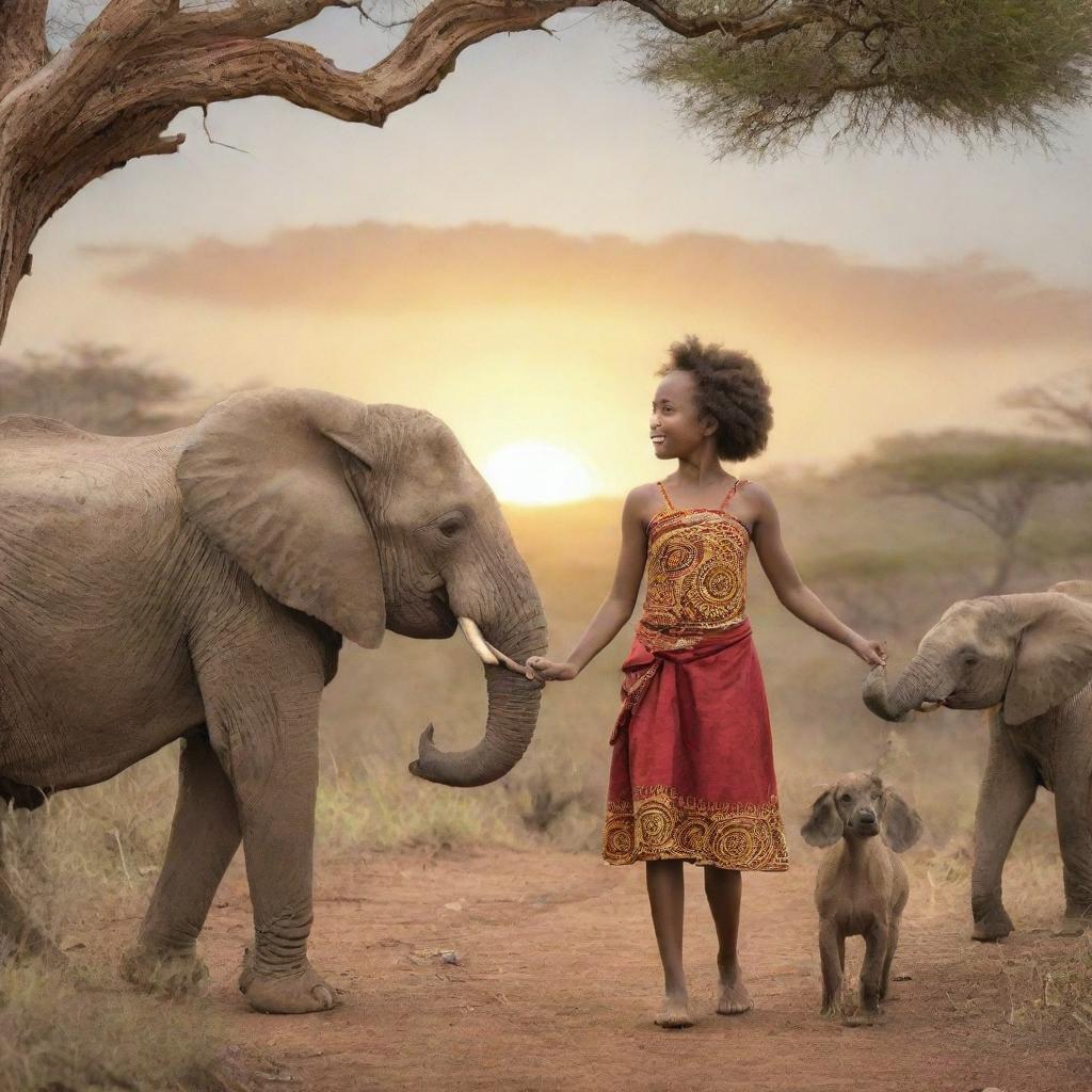 Narrate an enlightening moment in an African tale when Zuri reveals that the true magic resides in embracing and celebrating the diversity amongst the animals.