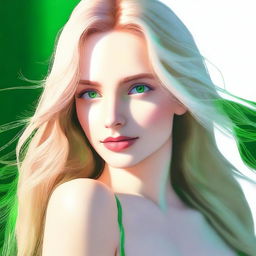 A high-quality digital art piece featuring a woman with a slim frame