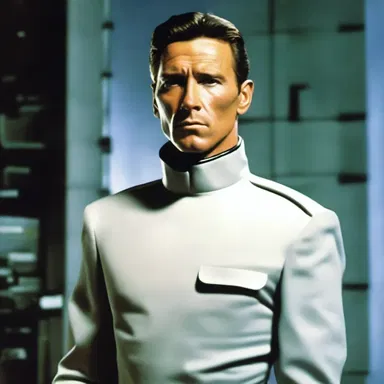 In the science fiction novel, the protagonist wore a futuristic gauffer around his neck as part of his uniform.