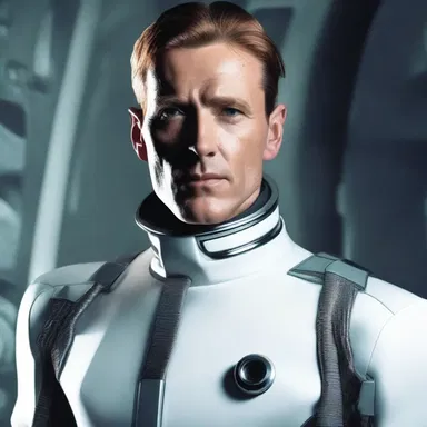 In the science fiction novel, the protagonist wore a futuristic gauffer around his neck as part of his uniform.