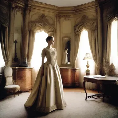 The luxurious mansion had a dedicated room for fashion where an elegant gauffer was displayed prominently, embodying the sophistication and style of the house.