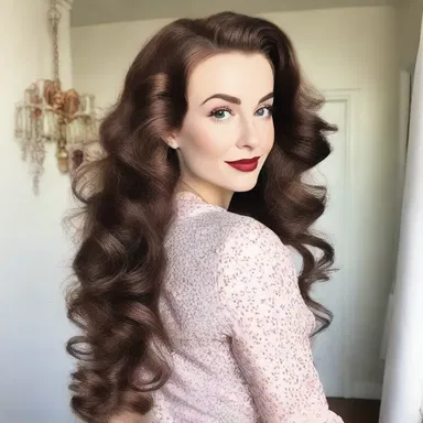 She gauffered her hair before going on a romantic date, creating a stylish and vintage look.
