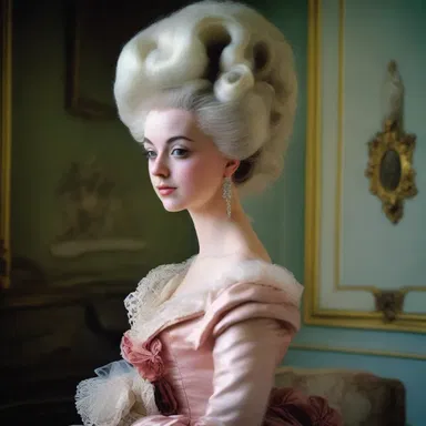 Marie Antoinette's extravagant hairstyles were often gauffered using a goffering iron.