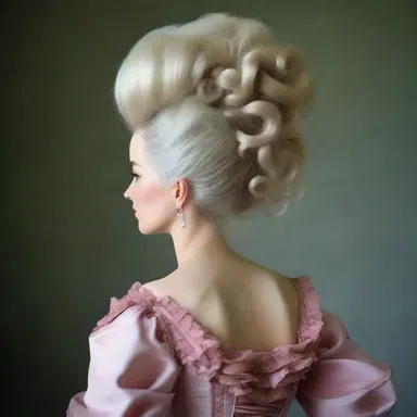 Marie Antoinette's extravagant hairstyles were often gauffered using a goffering iron.
