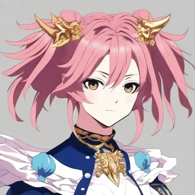The anime character had gauffered hair, giving them a unique and elaborate appearance.