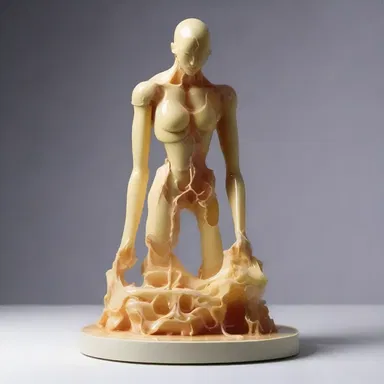 In the novel, the protagonist is an artist who experiments with epoxy to create unique sculptures.