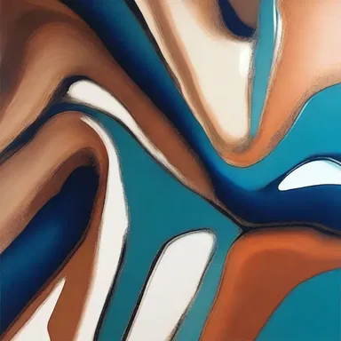 The artist used epoxy to create a glossy finish on the painting, giving it a contemporary look.