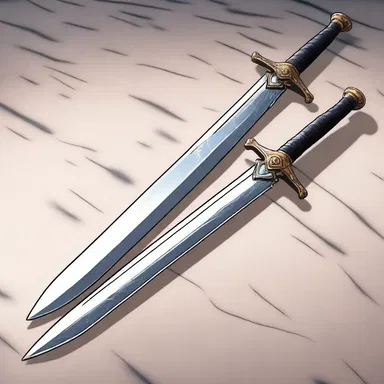 In the anime series, the protagonist used epoxy to repair the mystical sword that had been shattered in battle.