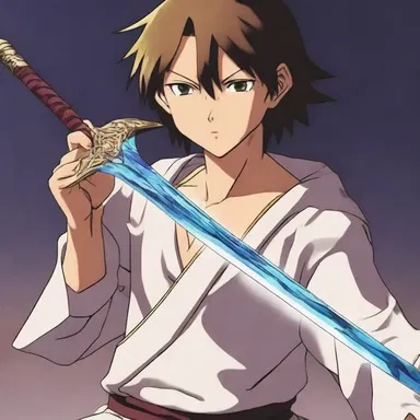 In the anime series, the protagonist used epoxy to repair the mystical sword that had been shattered in battle.