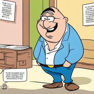 In the cartoon, the character spoke with a slow drawl, making everyone laugh.