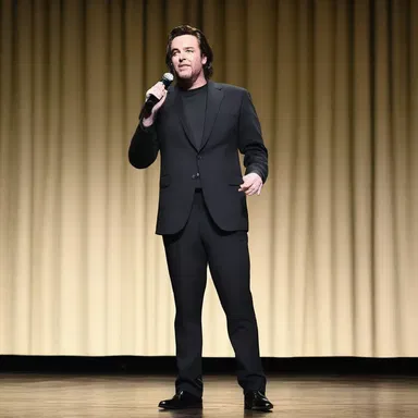 The comedian imitated a Southern drawl to deliver his punchline, creating a hilarious effect.