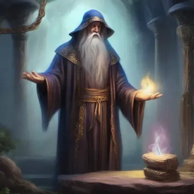 In the enchanted realm of Eldoria, the ancient sorcerer would drawl out his incantations, weaving powerful spells to protect the kingdom.