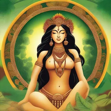 The earth goddess is worshipped by many indigenous cultures as the deity of fertility and abundance.