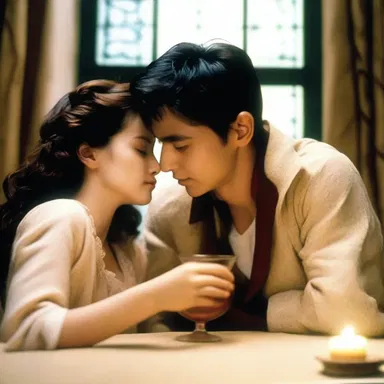 In the romantic movie, the main character drank a cathartic potion to purify their emotions and start afresh.