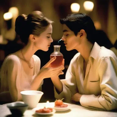 In the romantic movie, the main character drank a cathartic potion to purify their emotions and start afresh.