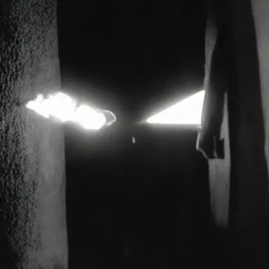 The movie began with a close-up shot of a taper being lit, setting the atmosphere for the suspenseful scene.