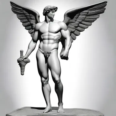 In Greek mythology, the god Hermes is often depicted wearing sandals that have a taper at the front.