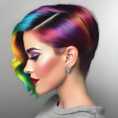 The artist seamlessly blended vibrant colors in a taper design, creating a visually stunning masterpiece.