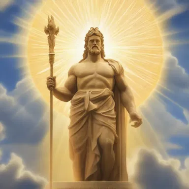 According to Greek mythology, the gods would appear in a radiant beam of light that would taper into a shining point.